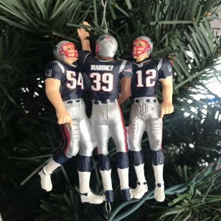 Rare Tom Brady England Patriots Christmas Tree Ornament Nfl Maroney Bruschi
