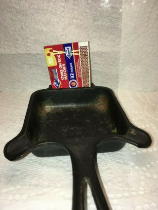 Vtg Erie Pa Griswold Cast Iron 770 Square Ashtray With Match Holder