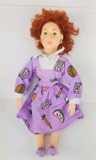 Vintage 16 " Magic School Bus Miss Ms.  Frizzle Doll 1995 Kenner Digestive System