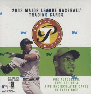 2003 Topps Pristine Baseball Hobby Box