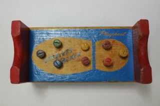 Vintage Wooden Playskool Cobbler ' s Bench Toy w/ Hammer & BOX Workbench 3