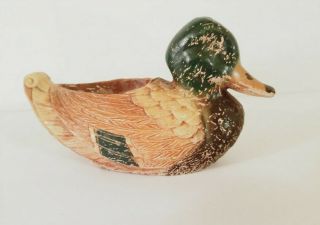 Vintage Pipe Rest Stand Mallard Duck Ceramic Man Cave Hunting Lodge Heavy