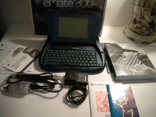 Apple Newton eMate 300 Laptop with Stylus,  AC Adapter 3