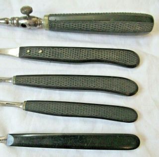 (5) Antique Civil War Era Surgical Tools - (4) Gemrig & (1) Lentz 3