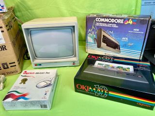 Commodore 64 Computer System w/ 1541 - II Drive,  EV - 2114 Color Monitor,  Printer, 3
