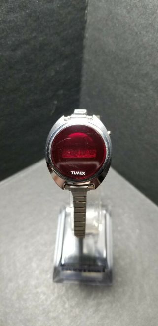 Vintage Very Rare Timex 227 Red Led Digital Watch F Cell