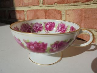 Antique Haviland Limoges France Porcelain Drop Rose Footed Cup Only