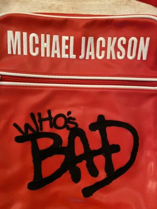 Rare Michael Jackson Who’s Bad Bag Red Vinyl 2