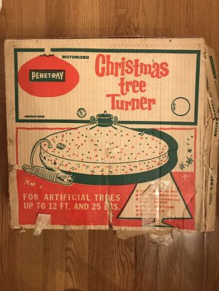 Vintage Penetray Christmas Tree Turner Glitter 60 