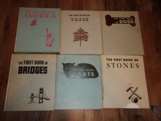 6 Vintage The First Book Of Series Childrens Books Franklin Watts 50 
