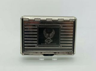Vintage Harley Davidson Chrome Cigarette Tobacco Loose Rolling Paper Case Box 2