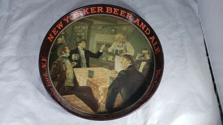 Vintage Yorker Beer & Ale 12” Beer Tray; The Greater York Brewery,  Inc