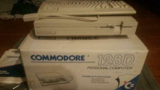 Vintage Commodore 128d Personal Computer & Keyboard & Power Cord