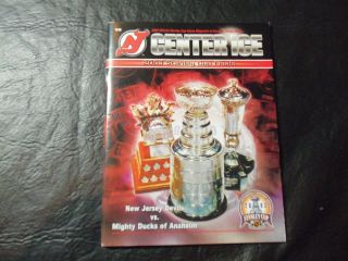 2003 Stanley Cup Finals Program Jersey Devils Vs Anaheim Ducks