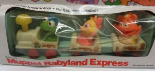 Vintage 1985 Muppet Babies Express Train Set - Kermit The Frog 2