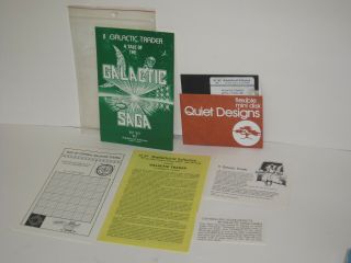 Vintage Software Game Apple Ii Broderbund Galactic Saga Ii Galactic Trader
