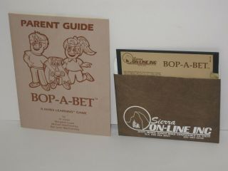 Vintage Apple Ii Software Game Sierra On - Line Bop - A - Bet