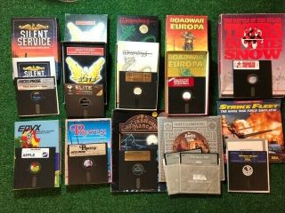 Apple IIe Computer,  Printer,  Joysticks and Games 2