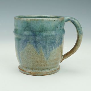 Vintage Upchurch Pottery Arts & Crafts Drip Glaze Tankard Mug - Unusual
