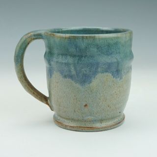 Vintage Upchurch Pottery Arts & Crafts Drip Glaze Tankard Mug - Unusual 3