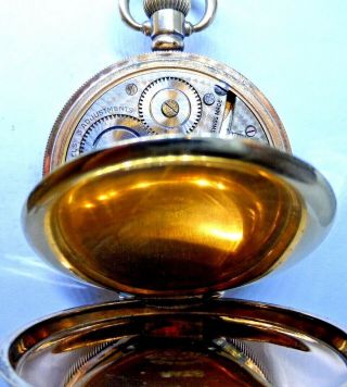 A very good Antique Gold Plated Pocket Watch Circa 1920 3