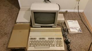 Commodore 128 With 1541 Disk Drive X2,  1902a Monitor,  Users Guide