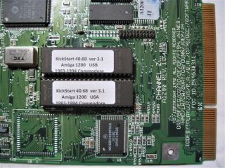 Commodore Amiga 1200 NTSC Motherboard with 3.  1 rom,  2mb chip ram,  caps, 3