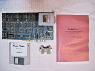 Microway Flickerfixer Video Card,  Software For Commodore Amiga 2000,  2500