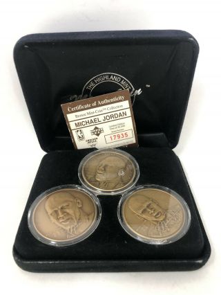 Michael Jordan Coin Set.  With Certificate Of Authenticity.