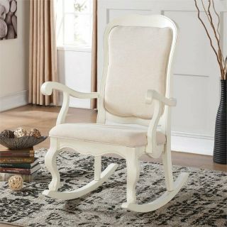 Acme Furniture 59388 Sharan Rocking Chair,  Antique White