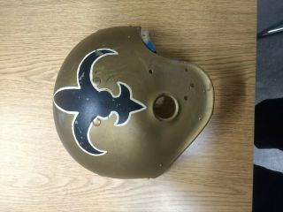 Vintage Orleans Saints Rawlings Football 1/2 Helmet For Hanging