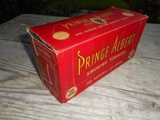Vintage PRINCE ALBERT Crimp Cut Smoking Tobacco Case NOS Box Pocket Tin 2