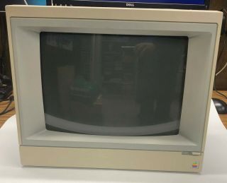Vintage Apple Applecolor Composite Monitor Iie A2m6021 Screen Monitor