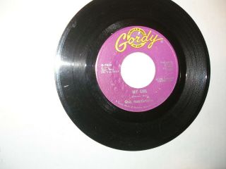 Temptations " My Girl&nobody But My Baby " Rare N Soul 45 Gordy G 7038 Vtg 1964