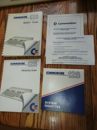 Commodore 128 Computer & 1571 Disk Drive in Boxes with Games & Joysticks 2