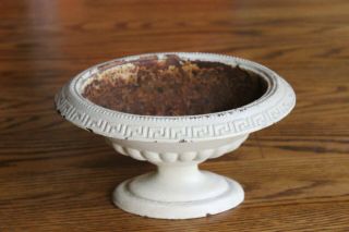 Vintage Vm Virginia Metalcrafters Oval Cache - Pot Cream 26 - 9 Cast Iron Urn Pot