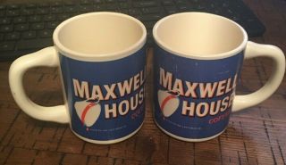 1980s Vintage General Foods Maxwell House Coffee Mugs Set Of 2 Plus One Extra
