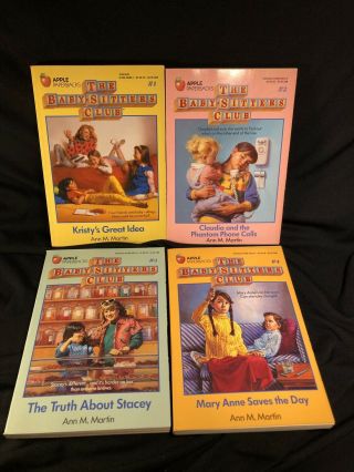Vintage The Babysitters Club Books 1986 Box Set Volume 1 - 4 Ann M.  Martin Classic