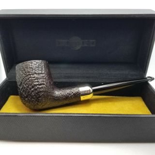 51033 Dunhill Shell Briar Billiard,  Group 5 Pipe,  Silver Military Mount