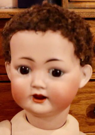 14 " Antique German Bisque Kley & Hahn Character 167 - 6 Baby Doll W/lambswool Wig
