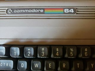 Commodore 64 With Power Cable and A/V Cable 2