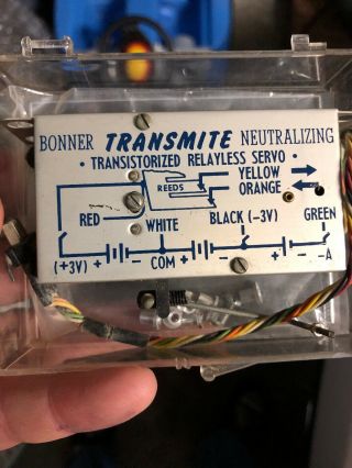 Vintage Bonner Transmite Multi Channel Reed Type Radio Control Servo.