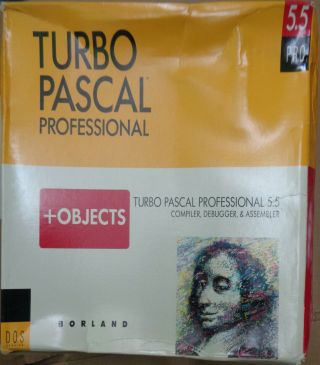 Borland Turbo Pascal Professional 5.  5,  Objects - 1989 - - 5 1/4 "