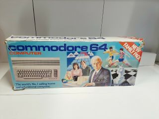 Vintage Commodore 64 Computer With Box