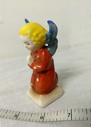 Vintage Porcelain Praying Angel Figurine 3 1/4” Germany Nativity