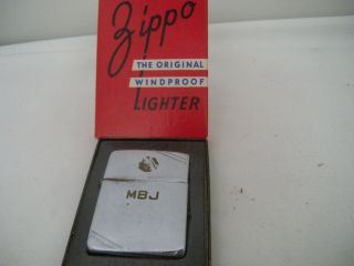 Rare Early 1937 - 39 Zippo Lighter 4 Barrel 2032695 14 Hole Insert With Rare Box