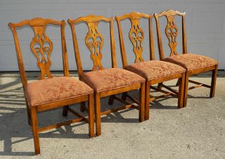 Vintage Henredon Dining Side Chair Carved Chippendale Country French 1 Up To 4