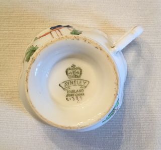 Vintage Aynsley Poppy Flowers Tea Cup & Saucer 3
