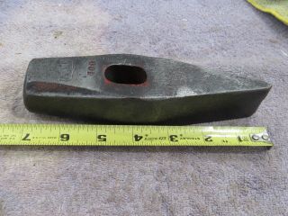 Vintage Straight Peen Blacksmith Hammer 3 Pounds Marked K3l 400