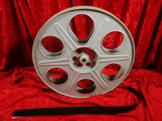 Vintage 35mm 2000 Ft.  14.  5 Inch Metal Movie Theater Reel,  10 Inch Reel Made Usa